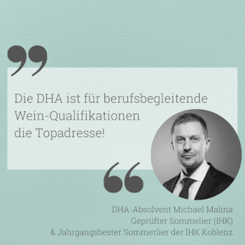 Absolvent DHA Weiterbildung Sommerlier (IHK) 