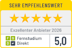 Siegel Exzellenter Anbieter Fernstudium-Direkt